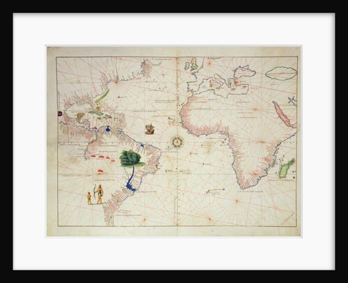 The New World by Battista Agnese