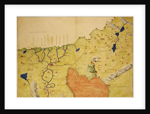 The Middle East, from an Atlas of the World in 33 Maps, Venice, 1st September 1553 by Battista Agnese