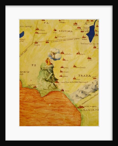 Mount Sinai and the Red Sea by Battista Agnese