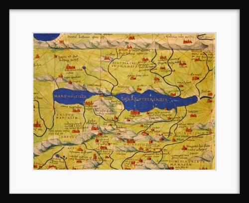The Sea of Galilee by Battista Agnese