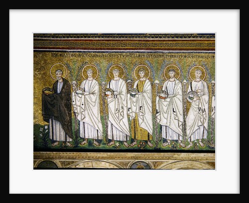 Group of saints and martyrs by Byzantine School