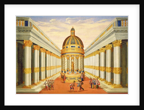 Act I, scenes VII and VIII: Baccus' Temple by Giacomo Torelli