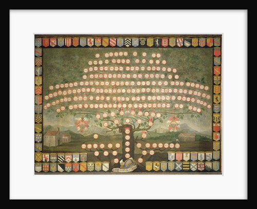 Family tree of the Davanzati family by Italian School