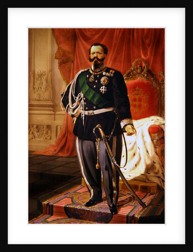 Portrait of Victor Emmanuel II of Italy by Cesare Campini