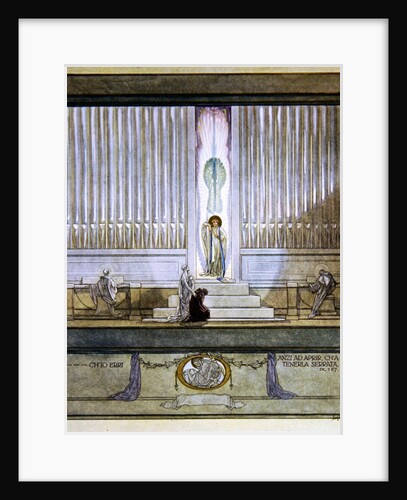 Illustration from Dante's 'Divine Comedy', Purgatory, Canto IX: 127, 1921 by Franz von Bayros