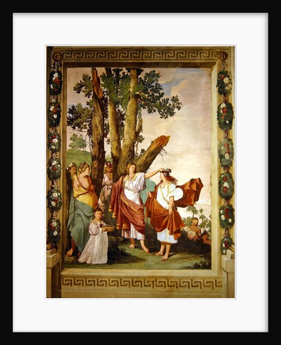 Crowning of the nymph Amaryllis, winner of the race by Giulio Carpioni