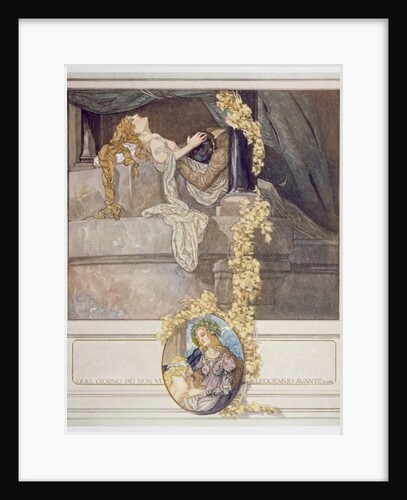 Illustration from Dante's 'Divine Comedy', Inferno, Canto V, 1921 by Franz von (1866-1924) Bayros
