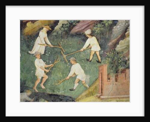 Haymaking in the month of June, detail by Maestro (attr. to) Venceslao