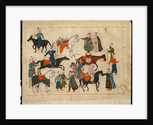 Ms. cicogna 1971, miniature from the 'Memorie Turchesche' depicting horse traders by Venetian School