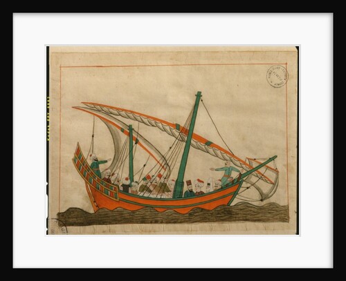 Ms. cicogna 1971, miniature from the 'Memorie Turchesche' depicting a passenger carrying ship by Venetian School