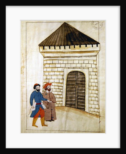 Ms. cicogna 1971, miniature from the 'Memorie Turchesche' depicting a Venetian ambassador held captive by Venetian School