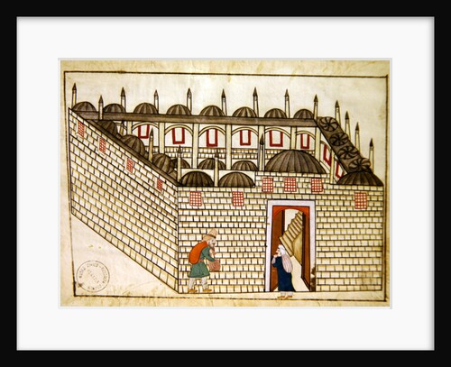 Miniature from the 'Memorie Turchesche' depicting the summer house reserved for the mother of the Sultan in the Topkapi Palace, Constantinople by Venetian School