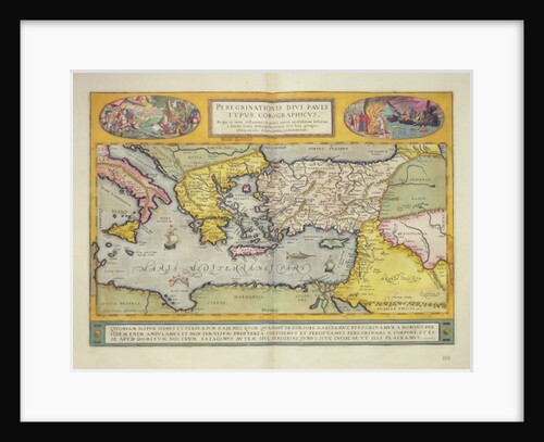 Peregrinationis Divi Pauli Typus Corographicus by Joan Blaeu