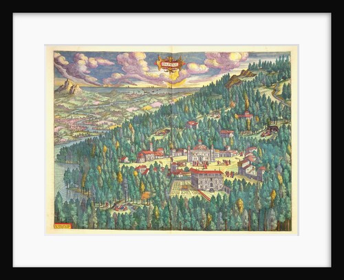 Antique map of Daphne from the 'Atlas Major', 1662 by Joan Blaeu