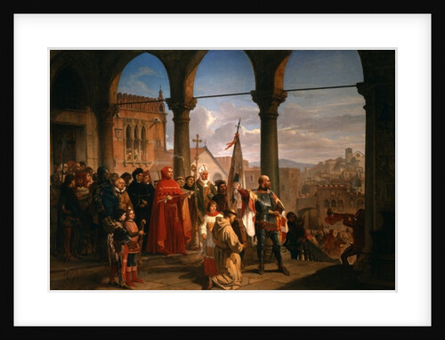 The Dedication of Trieste to Austria by Cesare Felix dell' Acqua