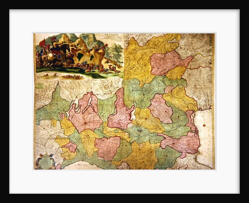 The Theatre of War in Italy, 1720 by Pierre Mortier