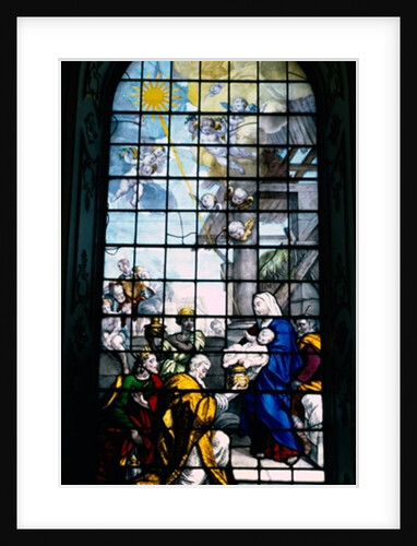 Adoration of the Magi, painting on glass by Joshua Price, 1719 by Anonymous