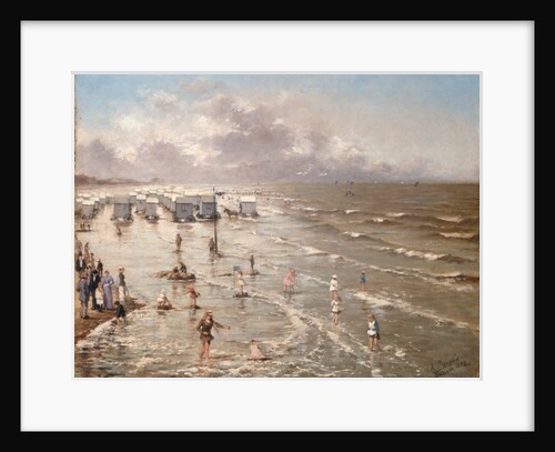 The Beach at Ostend, 1892 by Adolphe Jacobs