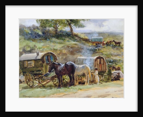 Gypsy Encampment, Appleby, 1919 by John Atkinson