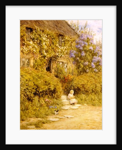 A cottage near Crewkerne by Helen Allingham