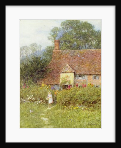 By the Cottage Gate by Helen Allingham