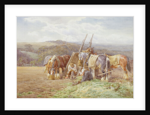 Resting in the Field by Charles James Adams
