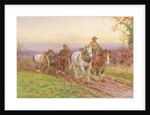 When the Day's Work is Done by Charles James Adams