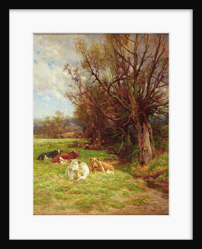 Cattle grazing by Charles James Adams