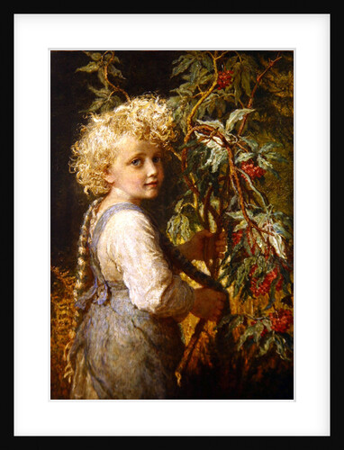 Gathering Red Berries by Karl Wilhelm Friedrich Bauerle