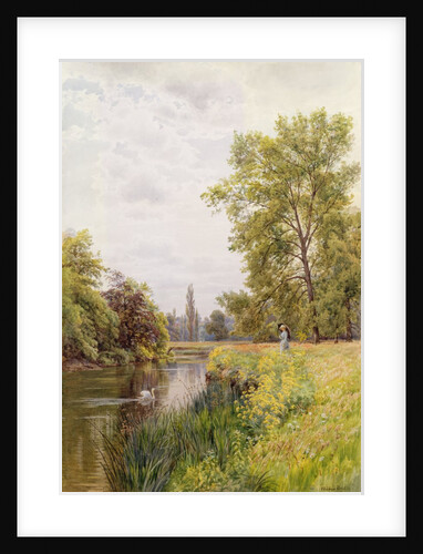 The Thames at Purley, 1884 by William Bradley