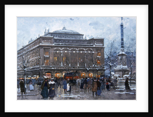 Place du Chatelet by Eugene Galien-Laloue