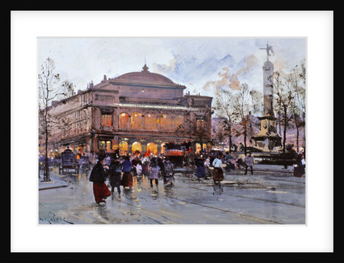 Place du Chatelet by Eugene Galien-Laloue
