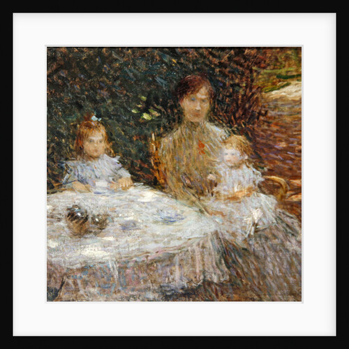 The artist's family in the garden by Ernest-Joseph Laurent