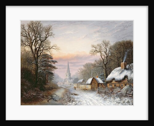 Winter landscape, 1869 by Charles Leaver