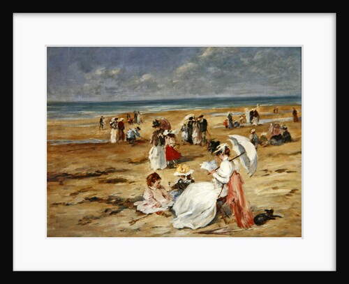 Beach at Courseulles by Henri Michel-Levy
