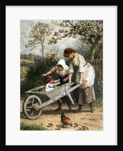 The Wheelbarrow by Myles Birket Foster