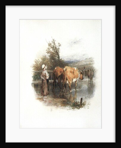 The Young Cowherd by Myles Birket Foster