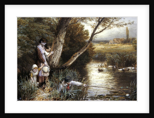 By the Stream by Myles Birket Foster