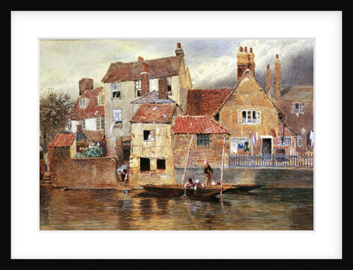 The Old Cottages at Eton by Myles Birket Foster