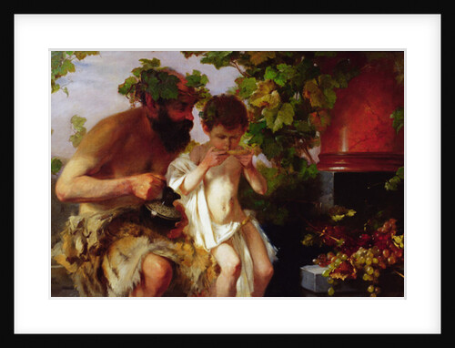 His First Sip of Wine by Fritz Freund