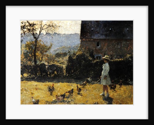 By the Farmhouse by Evariste Carpentier