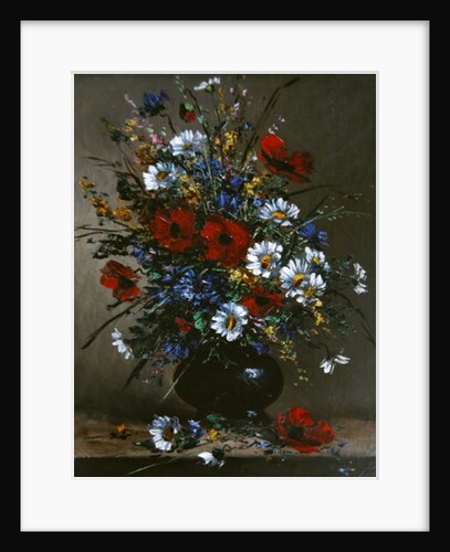 Poppies and Daisies by Eugene Henri Cauchois