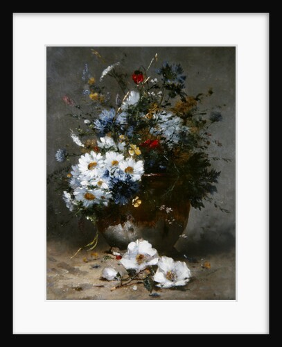 Daisies and Cornflowers by Eugene Henri Cauchois