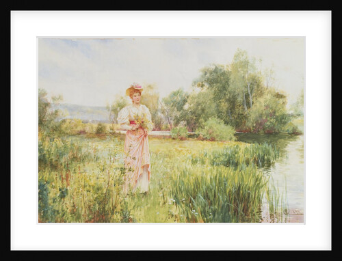 By the River, 1896 by Alfred Jr. Glendening