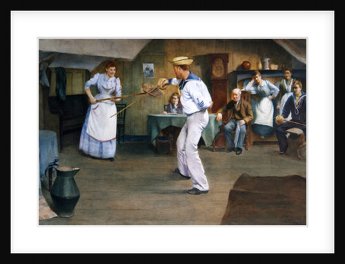 The Fencing Lesson, 1893 by Frederick James McNamara Evans