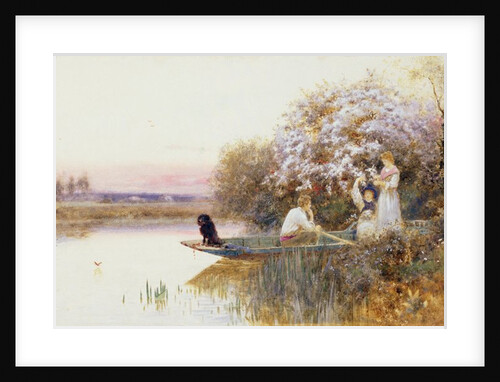 Picking Blossoms. 1895 by Thomas James Lloyd