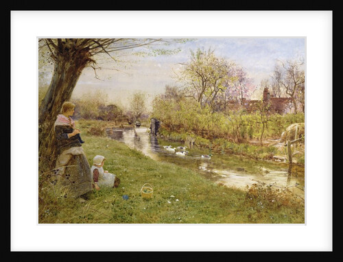 Watching the Ducks, 1890 by Thomas James Lloyd