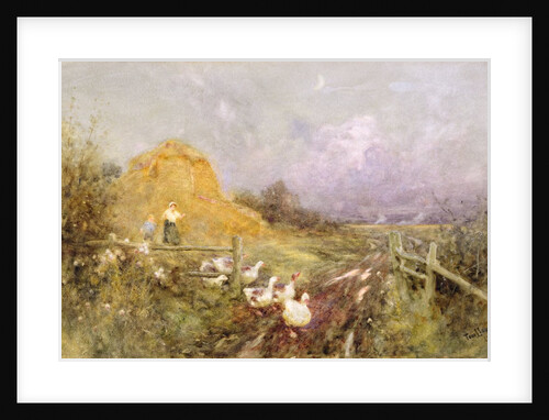 Driving Geese, Early Evening, 1907 by Thomas James Lloyd