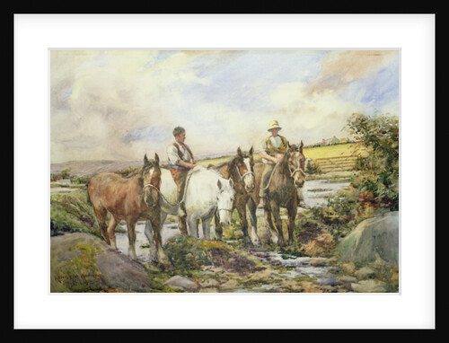 Horses Watering by Henry Meynell Rheam