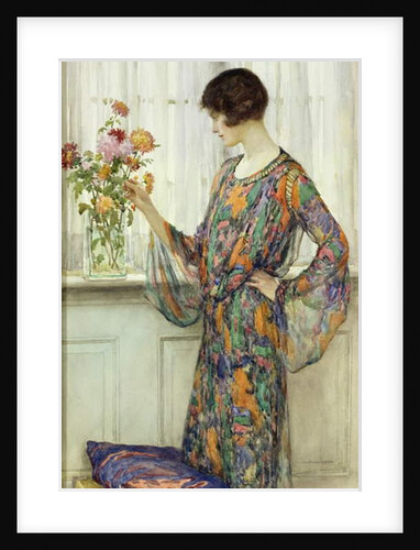 Arranging Flowers by William Henry Margetson